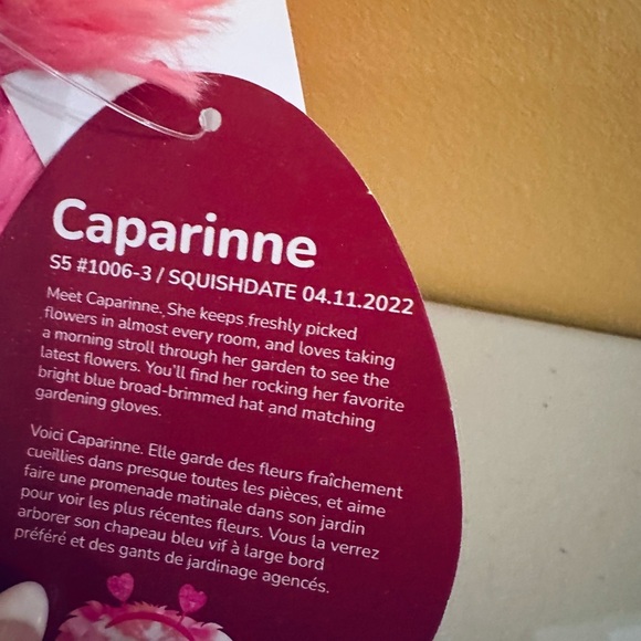 Nwt Squishmallows 5” Valentine Caparinne Bigfoot - Picture 6 of 6